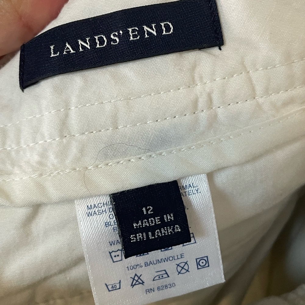 Lands’End casual knee length chino skirt - Picture 7 of 10